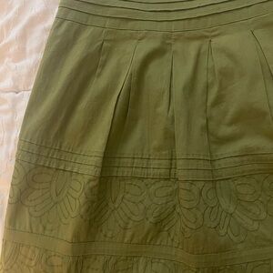 Alexandra Bartlett Embroidered A-line Skirt